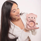 Oso de Rosa Eterna & Collar Personalizado