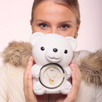 Oso de Rosa Eterna & Collar Personalizado